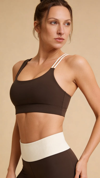 Motion Sports Bra - Brown