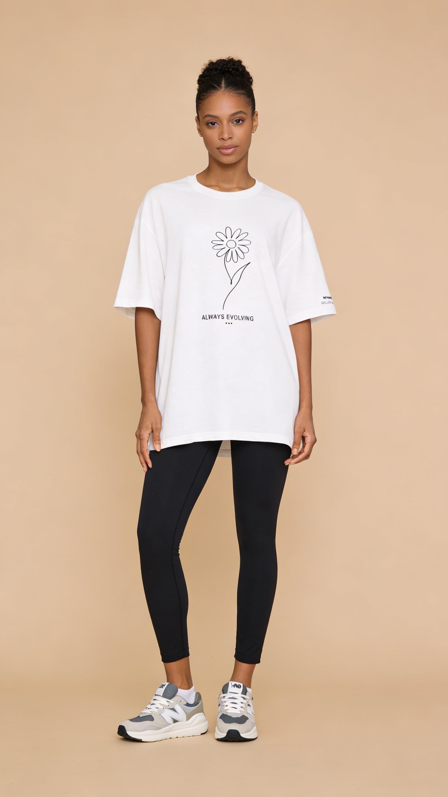 Oversized Cotton Drop-Shoulder Tee