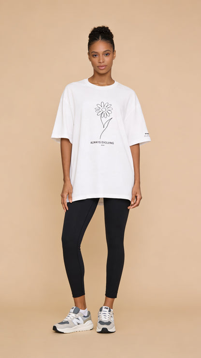 Oversized Cotton Drop-Shoulder Tee