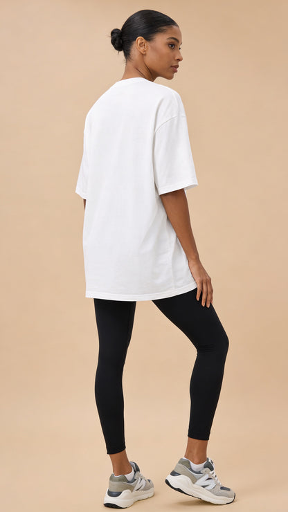 Oversized Cotton Drop-Shoulder Tee
